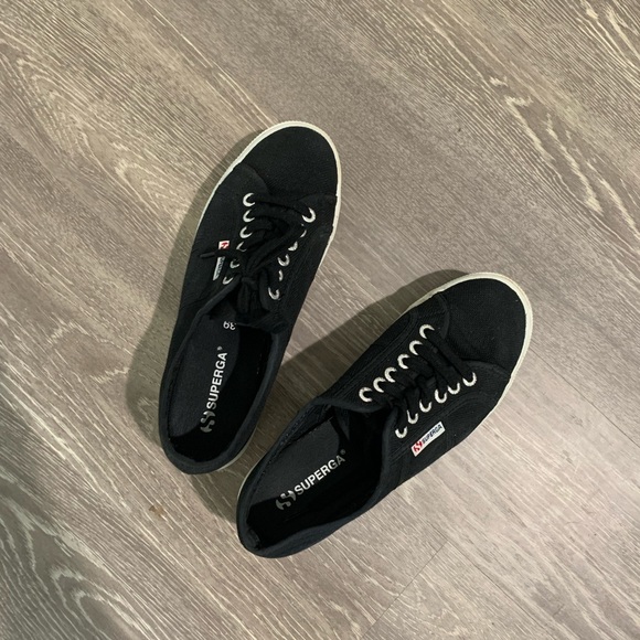 Size 39 black platform Supergas - Picture 2 of 3